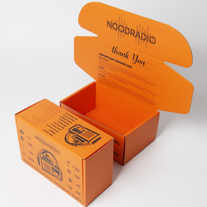 <span class=keywords><strong>Naranjas</strong></span> Impresión de doble cara envío caja de correo de papel de cartón corrugado cajas de envío de cartón fuerte personalizadas al por mayor - Product Image 1