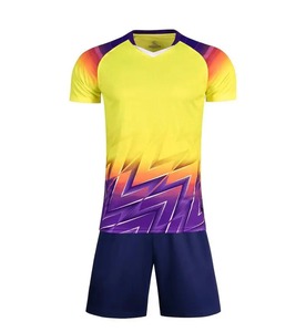 New <b>Soccer</b> Sports Wear Quick Dry Sweat Wicking Competition Team Uniform Top Only Polyester Casual Style Short Sleeve - Product Image 1