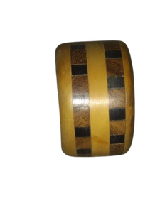 Anneau de serviette en bois artisanal, motif feuille, bois naturel, décoration de table pour salle à manger, mariage, hôtel, restaurant, style de table à domicile - Product Image 5