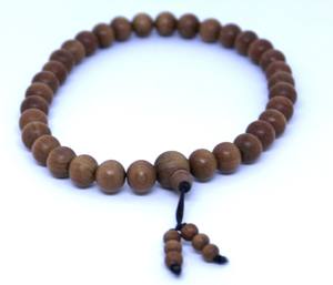 ไม้จันทน์หอมอินเดีย tasbih 33ลูกปัดทำด้วยมือไม้6มมลูกปัดมุสลิมสวดมนต์สร้อยคอแฟชั่นมิสบาฮา - Product Image 3