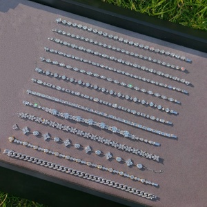 Pulsera de Diamantes Cultivados <span class=keywords><strong>en</strong></span> Laboratorio con Certificación CMA, Diseño de Pera, Platino de Alta Calidad, Personalizable, para Mujer - Product Image 3