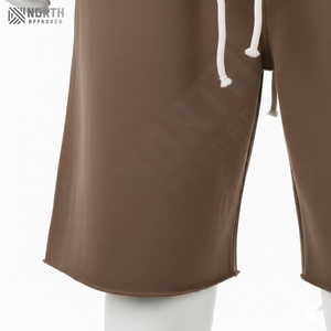 กางเกงขาสั้นซักได้สำหรับผู้ชายกางเกงขาสั้นผ้าแคนวาสแบบผูกเชือกแห้งเร็วพิมพ์โลโก้ได้ตามต้องการ - Product Image 6