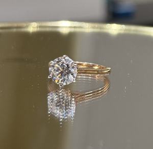 แหวนเพชรเติบโตในห้องปฏิบัติการที่สง่างามสำหรับทุกเพศ2025ขายดีได้รับการรับรอง IGI 14K 18K ทองคำขาวตัดยอดเยี่ยมเครื่องประดับวินเทจแบรนด์ Vds - Product Image 4