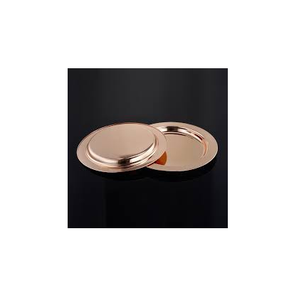 Plaque de chargeur en laiton et plaque de base de décoration de fête de mariage plaque de chargeur dorée avec artisanat naturel - Product Image 3