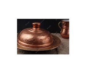 Etremely Exclusive Luxury Copper Bowl Pot Cast Iron Lid Stainless Steel Handles Dishwasher Oven Safe High Quality Metal - Product Image 1