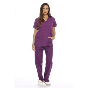 Pantalones rectos con múltiples bolsillos a la moda quirúrgicos elásticos en ambos sentidos antiarrugas Top Scrubs enfermera Scrubs suministro de fábrica competitivo - Product Image 6