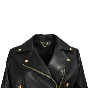 Veste en cuir véritable respirante, imperméable et écologique personnalisée pour femmes - Vêtements de sport de haute qualité - Product Image 6