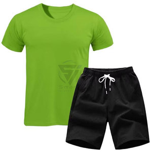 Conjunto de Dos Piezas Informal y Transpirable de Poliéster 100% Personalizado, Camiseta y Pantalones Cortos para Hombre, Ropa Deportiva Unisex de Verano - Product Image 3