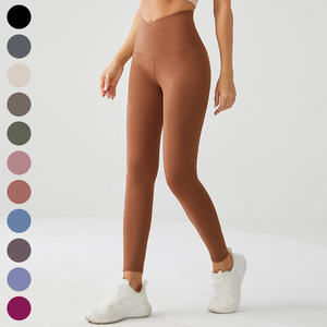 Active Wear Femmes Mode Yoga Leggings 100% Coton Respirant Taille Haute Yoga Collants D'entraînement D'été Gym Yoga Leggings - Product Image 4