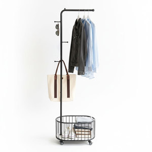 KPT68029 Porte-serviettes double mobile moderne pour salle de bain, structure en acier avec revêtement en poudre, chauffant, pour hôtels et foyers, style minimaliste - Product Image 1