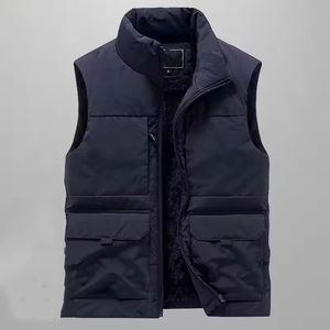 Chaleco Acolchado Formal para Hombre, para Verano e Invierno, Cierre de Cremallera, Chaleco Corto de Nailon, Camisola, Múltiples Bolsillos, Prenda Exterior 100% Poliéster - Product Image 3