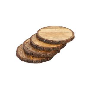 Nuevo juego de posavasos de madera hecho a mano de 3 con soporte antiguo de madera para porciones de té de oficina a muy buen costo - Product Image 3