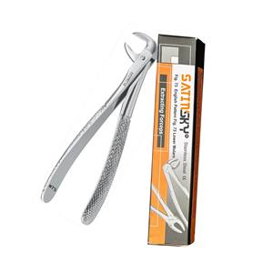 Pinces d'extraction, racines inférieures motif anglais #76 base de qualité allemande d'instruments dentaires Instruments haut de gamme de haute qualité - Product Image 4