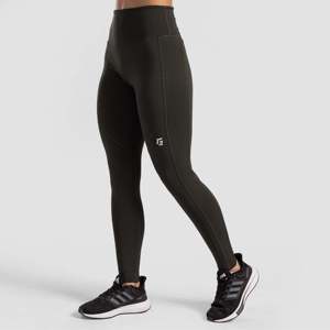 Leggings de sport tricotés EliteFlow à motifs (Olive) – Compression, effet push-up et contrôle du ventre pour la gym, l'entraînement et le yoga - Product Image 3