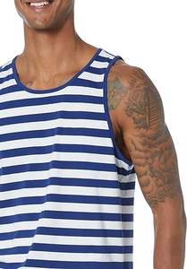 High Quality Custom Men's Gym Active Wear Fitness Sports <b>Tank</b> <b>Tops</b> Wholesale Round Hem Muscle Training <b>Tops</b> - Product Image 3