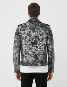 Nouvelle veste en cuir véritable en peau de vache de qualité sur mesure pour hommes, mode masculine, veste vintage occidentale de rue pour hommes - Product Image 3