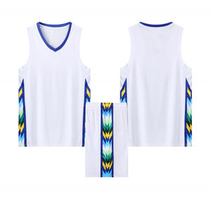 Ensemble de shorts de basket-ball brodés avec drapeau de Cooper de haute qualité en gros, séchage rapide, respirant - Product Image 3