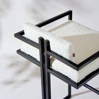 Tabouret de bar moderne de luxe en métal, étanche et confortable, pour comptoir, maison de campagne, bar, cuisine, restaurants, hôtels, salle à manger, chambre