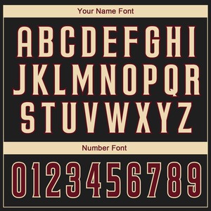 Camiseta de béisbol auténtica personalizada de ciudad carmesí negra personalizada - Product Image 5