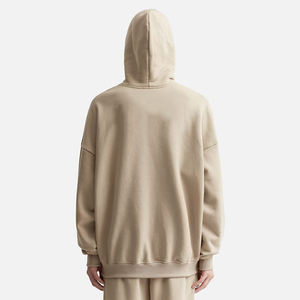 Sweat-shirts à capuche oversize en molleton 100 % coton pour hommes, avec épaules tombantes, impression personnalisée ODM, streetwear lourd avec logo pour l'hiver - Product Image 5