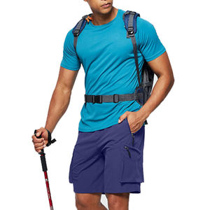 กางเกงขาสั้นผ้าสแปนเด็กซ์/ โพลีเอสเตอร์สีพื้นน้ำหนักเบาระบายอากาศได้ดีแห้งเร็วกันน้ำเหมาะกับกิจกรรมกลางแจ้งยิมกีฬา - Product Image 6