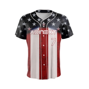 Maillot de baseball noir de haute qualité OEM ODM pour jeunes Design personnalisé Broderie Logo Vêtements de sport respirants en polyester de grande taille - Product Image 3