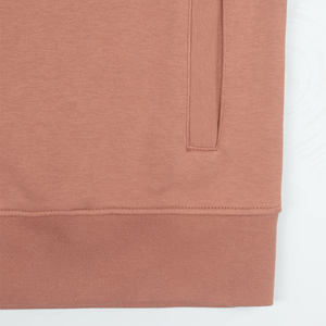 Sudaderas con capucha 100% de algodón con cremallera para mujer, ropa de calle ligera de secado rápido OEM y ODM, Sudadera con capucha con logotipo personalizado de manga larga para mujer - Product Image 3