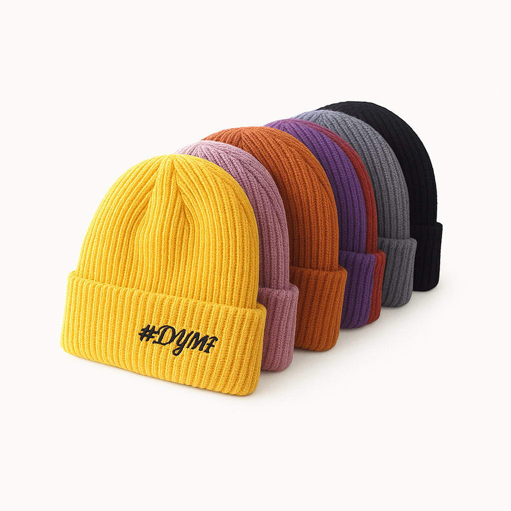 Flower Sugar Skull Beanie Hat - Slouchy Knit Cap For Men & Women, Warm Winter Headwear - View #6