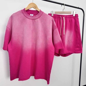 Conjunto de Camiseta y Pantalones Cortos de Algodón Francés, al por Mayor, para Marcas de Ropa, Proveedor de Marca Privada - Product Image 5