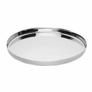 Plato Redondo Premium Bogi de Acero Inoxidable con Acabado Brillante, Apto para Lavavajillas, 11 Pulgadas, Juego de Vajilla para Restaurante, Hotel, Hogar y Catering - Product Image 4