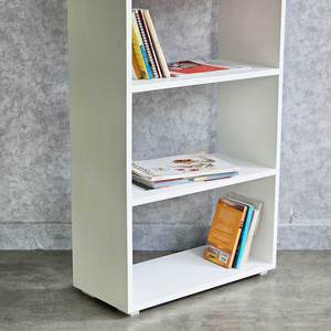 60x28x160 ซม. ชั้นวางหนังสือ 5 ชั้น สไตล์มินิมอลร่วมสมัย ไม้ยางพาราทาสี รุ่น KS68233 สำหรับบ้าน สำนักงาน ห้องนั่งเล่น ประหยัดพื้นที่ - Product Image 5