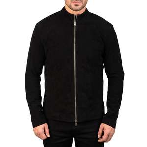 Blouson de motard en cuir personnalisé Blouson en cuir PU Blouson en cuir de motard pour hommes - Product Image 6
