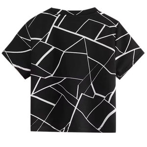 Tissus écologiques Gym Yoga entraînement col rond femmes fille mode jaune haut polyvalent ample haut court athlétique course - Product Image 2