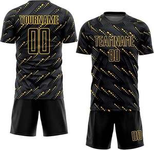 Vente en gros d'uniformes de football personnalisés en tissu respirant à séchage rapide pour la nouvelle saison ensemble de maillots de football personnalisés - Product Image 3