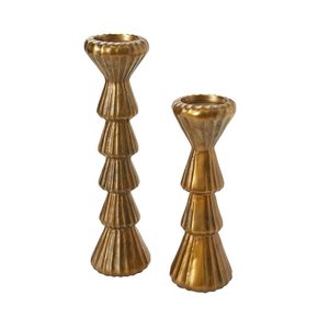 Décoration d'intérieur : Porte-bougie de luxe en métal de qualité avec cheval en métal et verre - Product Image 3