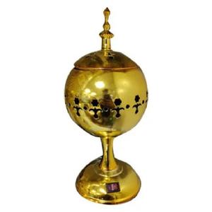 Brûleur d'encens portable en métal plaqué or rose, dernier design, Bakhoor du Moyen-Orient avec finition dorée - Product Image 5