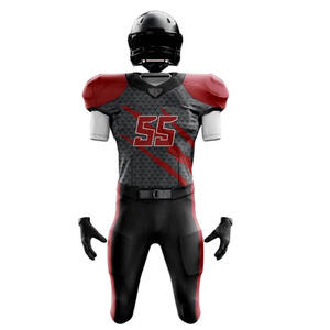 Uniforme de football américain sur mesure OEM 2025 de haute qualité, respirant, séchage rapide, grande taille, short 100 % polyester, personnalisé pour équipe - Product Image 1