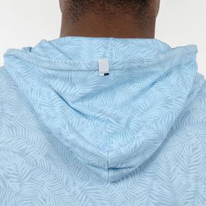 100% calidad superior hecho a medida hombres sudaderas con capucha ligeras Streetwear en blanco personalizado cielo azul Sudadera con capucha - Product Image 3