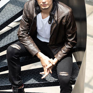 Vêtements à prix avantageux, vente en ligne, fabrication au Pakistan, qualité supérieure, style unique, veste en cuir - Product Image 6