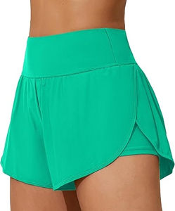 Shorts de Baño 2 en 1 para Mujer, Última Moda, con Abertura Lateral y Bolsillos, Transpirables, Shorts de Moda - Product Image 5