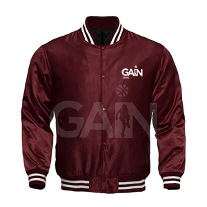 แจ็กเก็ตผ้าซาตินสำหรับผู้ชายเสื้อแจ็กเก็ตผ้าซาตินพิมพ์ลายสำหรับให้ความอบอุ่นในฤดูหนาวออกแบบได้ตามต้องการ - Product Image 1
