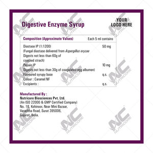 Jarabe de Enzimas Digestivas con Sabor a Piña de Alta Calidad, 200 ml, para Adultos - Product Image 2