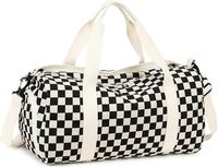 Tas Duffel Tote Bahu Sport Ramah Lingkungan dengan Pola Corduroy Solid, Cetak Digital Kustom, Unisex