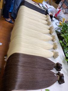 Tejido de cabello humano vietnamita liso Natural Super doble lujo DHL envío un donante frontal cabello alto Remy virgen crudo - Product Image 6