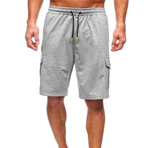 Pantalones cortos Cargo informales de talla grande para hombre para verano de secado rápido, diseño multibolsillo de algodón transpirable elástico personalizado - Product Image 5