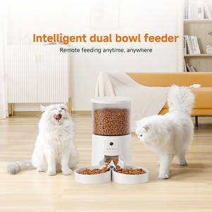 JZ OEM スマート自動ペットフィーダー 4L 大容量 犬猫用フードディスペンサー タイマー設定可能 WiFiアプリ制御 音声録音機能付き - Product Image 3