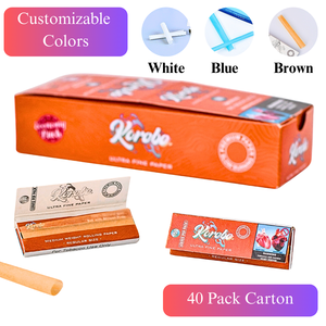 Papiers à rouler de qualité supérieure, couleur marron, format 1 1/4, pour fumer des cigarettes et des tabacs, papiers filtrants - Product Image 6