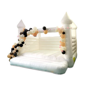 Château de rebond gonflable en PVC/vinyle blanc de mariage YARD avec ventilateur 4x4x2.7m 10 enfants capacité pour 3-10 ans - Product Image 2