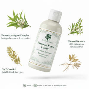 Micotin Extra 30ml Lotion antifongique Traitement Formule naturelle pour les soins quotidiens de la peau des pieds OEM Marque privée Italie RedMoringa - Product Image 3