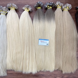 Meilleures ventes Extensions de cheveux humains russes à double tirage Usine vietnamienne droite naturelle de haute qualité - Product Image 3